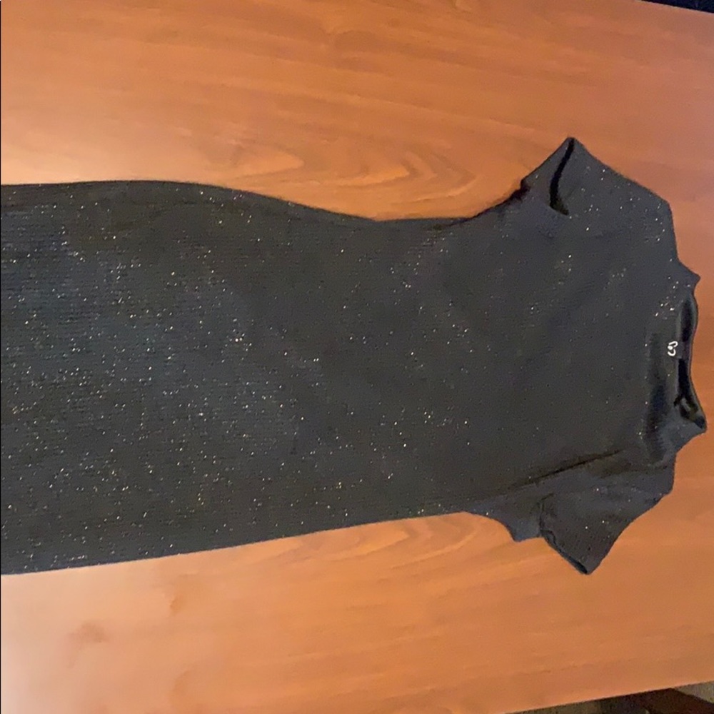 Black and gold dress